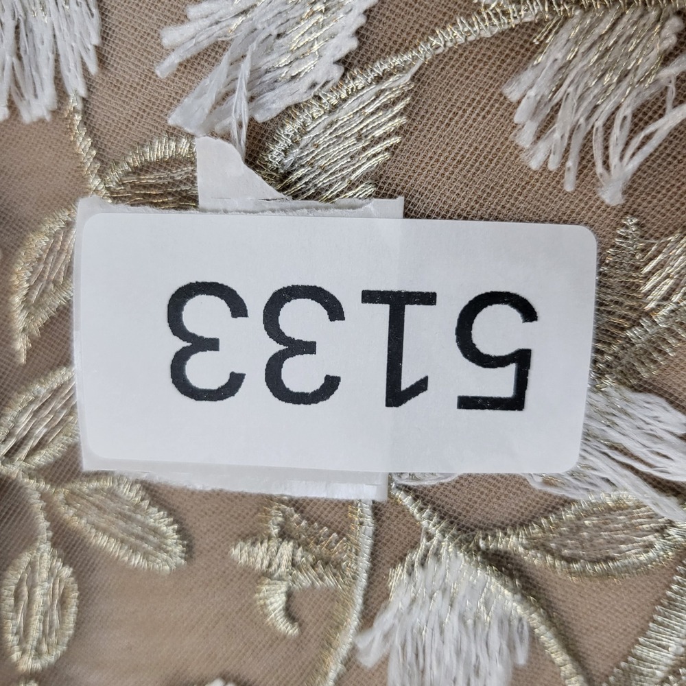 Dress The Population Elisa White Floral 3D Embroidery Dress Medium DDR424-K542‎ - Picture 11 of 11